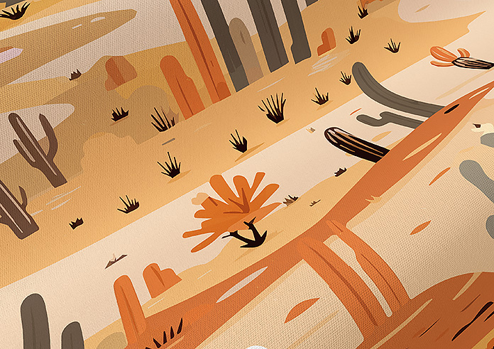 Wild West, Sunset - Roman Blind - Image 4